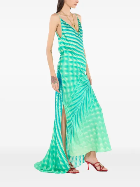 Roberto Cavalli necklace-detail maxi dress UKT128RYN47 - 2
