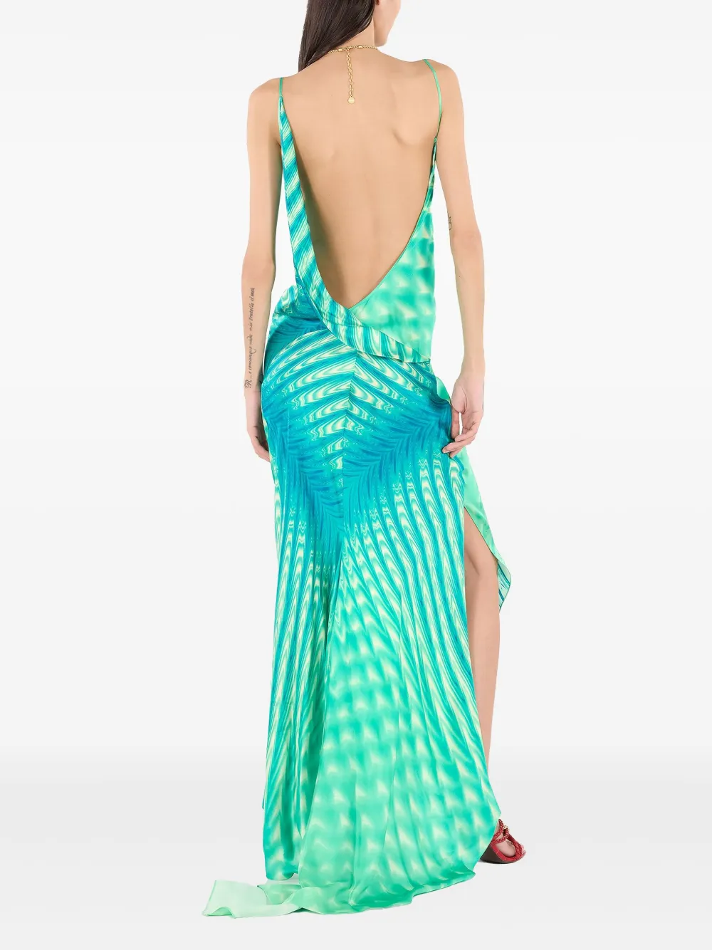 Roberto Cavalli Abito lungo con dettaglio collana | Abbigliamento | Image 4
