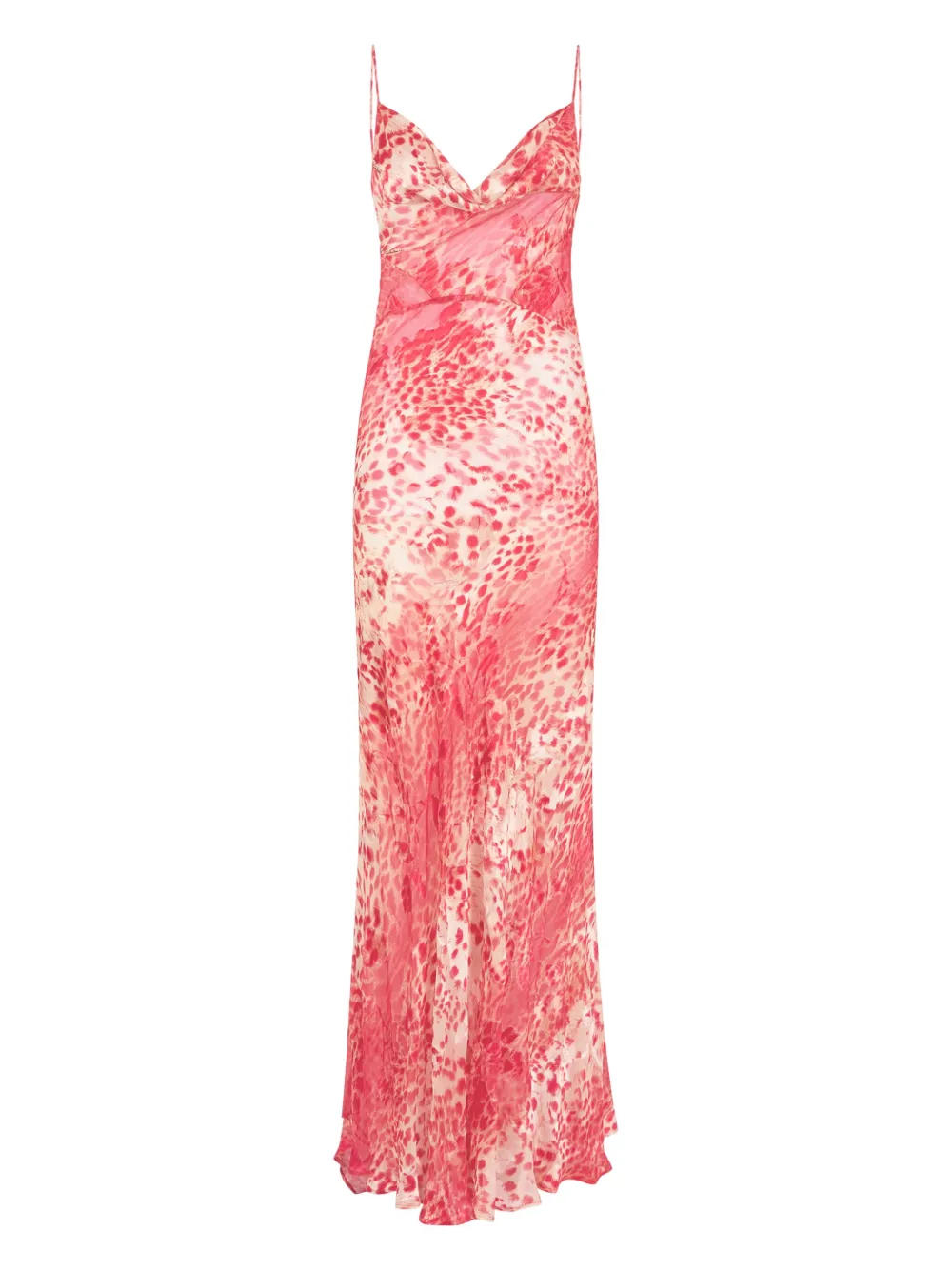Roberto Cavalli Maxi-jurk met dierenprint Rood