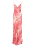 Roberto Cavalli animal print maxi dress - Red