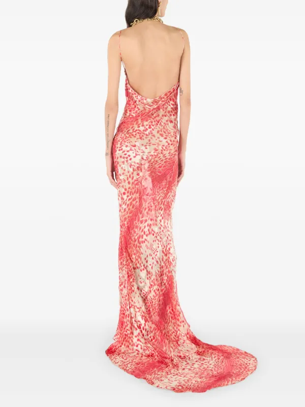 Roberto Cavalli Animal Print Maxi Dress | Red | FARFETCH Roberto Cavalli Animal Print Maxi Dress | Red | FARFETCH
