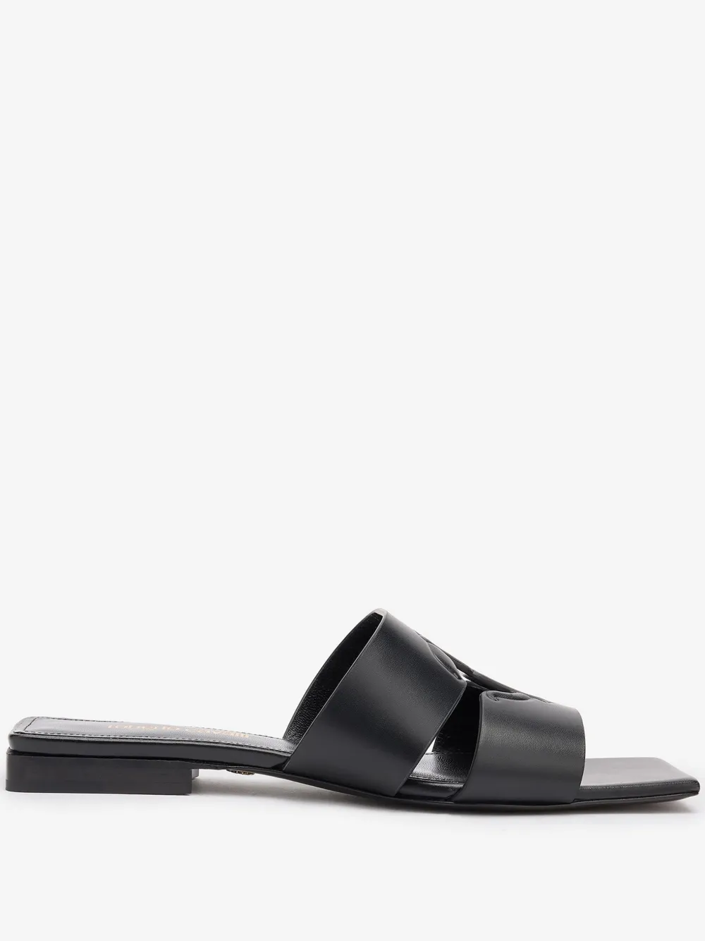 Roberto Cavalli Logo-debossed Slides In Black