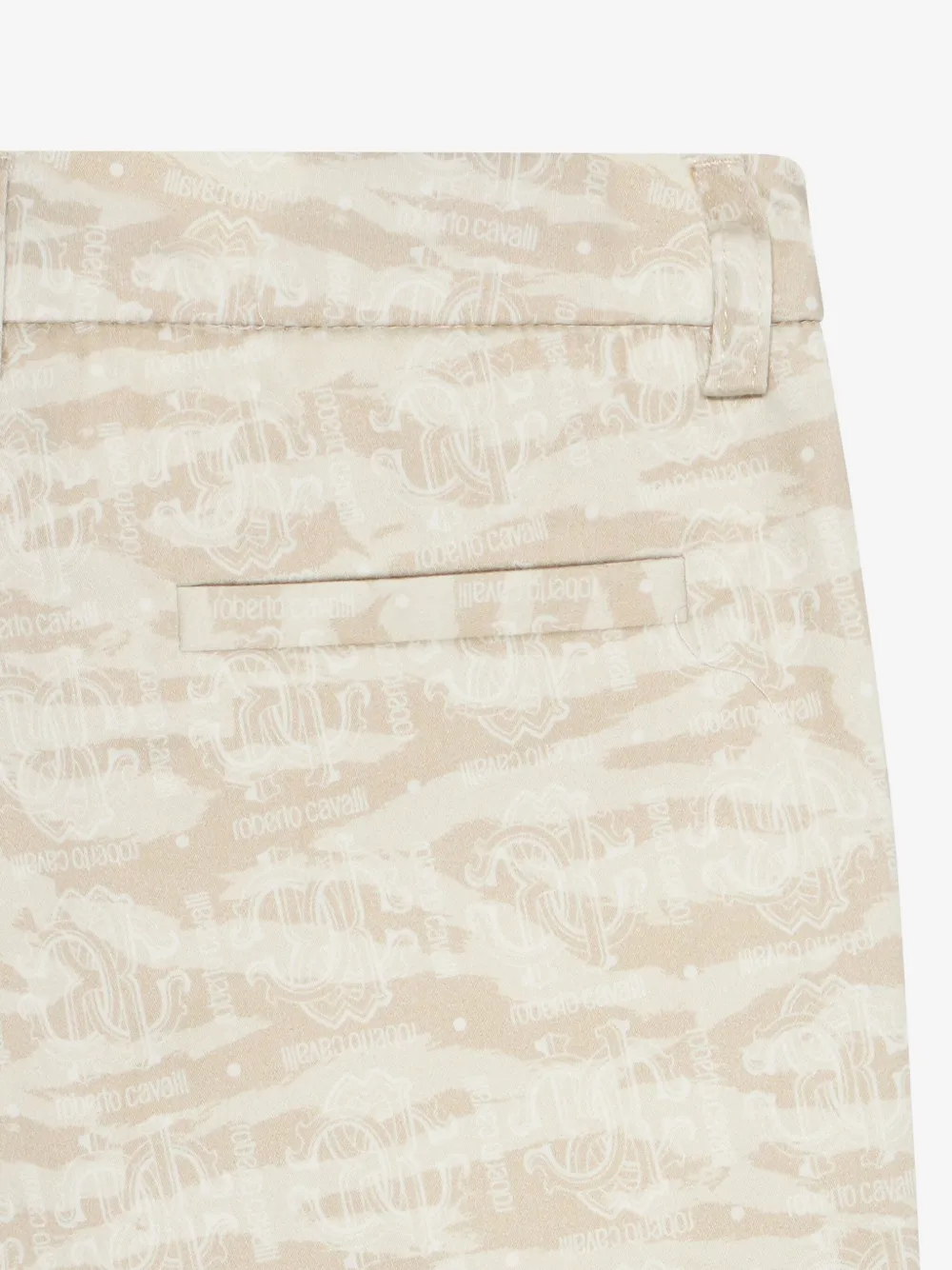 Roberto Cavalli Junior Broek met monogram Beige
