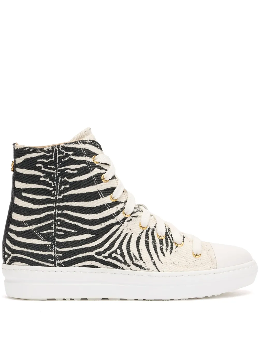 Roberto Cavalli Sneakers met zebraprint Zwart