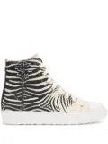 Roberto Cavalli zebra-print sneakers - Black