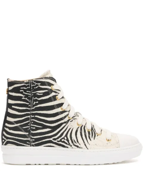 Roberto Cavalli tenis con estampado de cebra