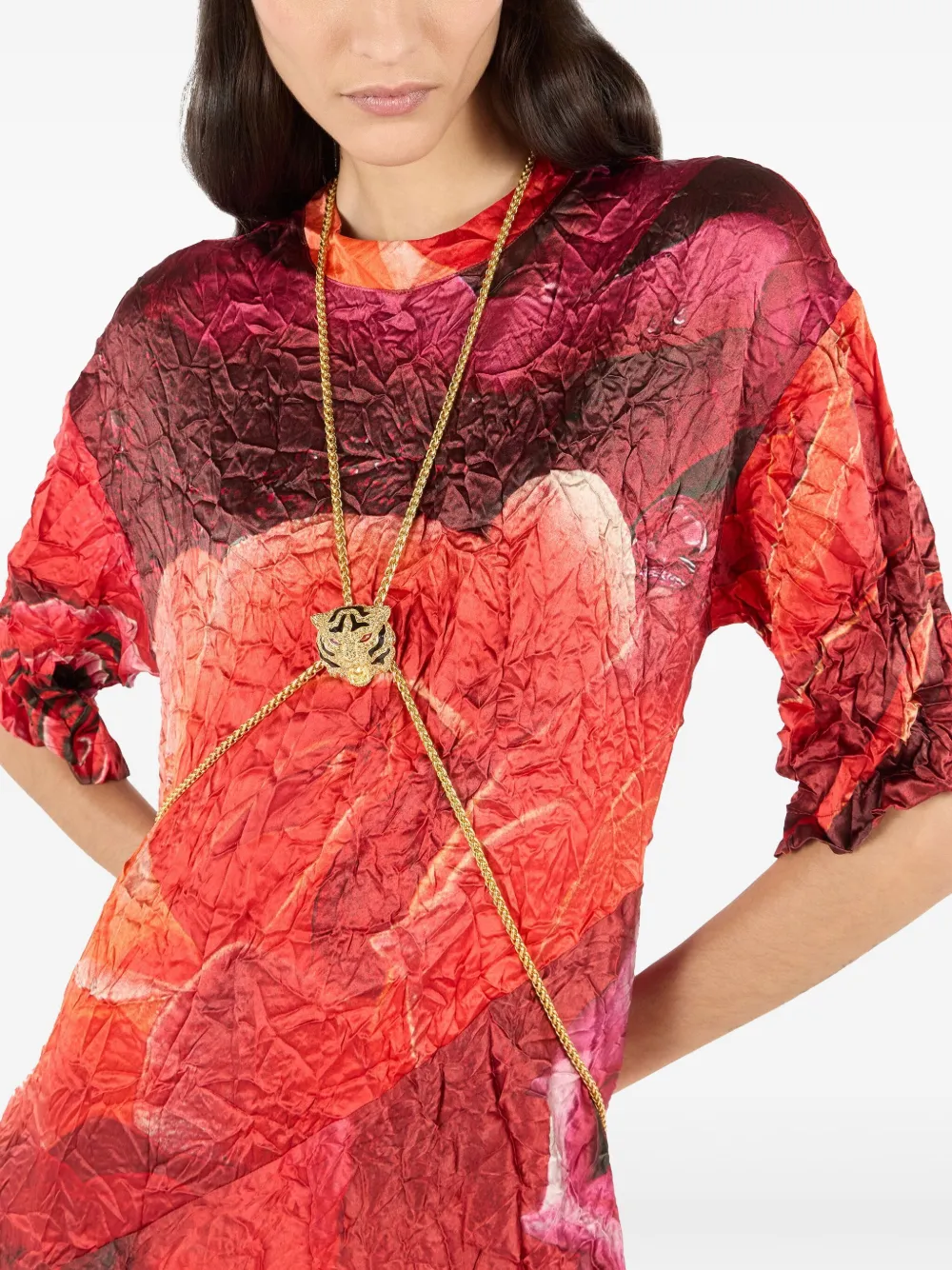 Roberto Cavalli Halsketting met leeuwenkop - Goud