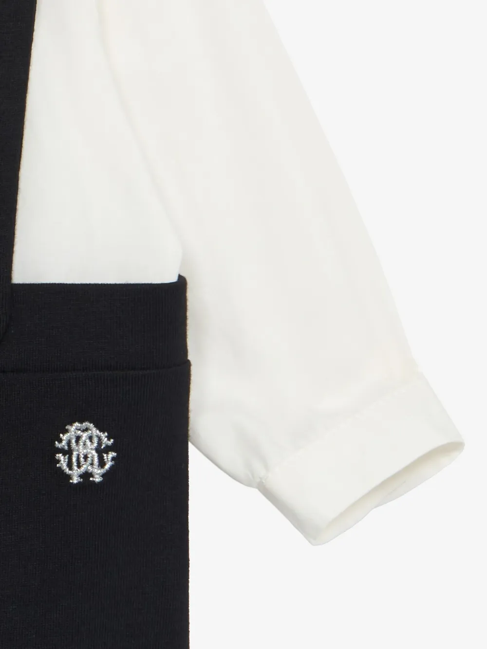 Roberto Cavalli Junior Romper met vlinderstrik Zwart