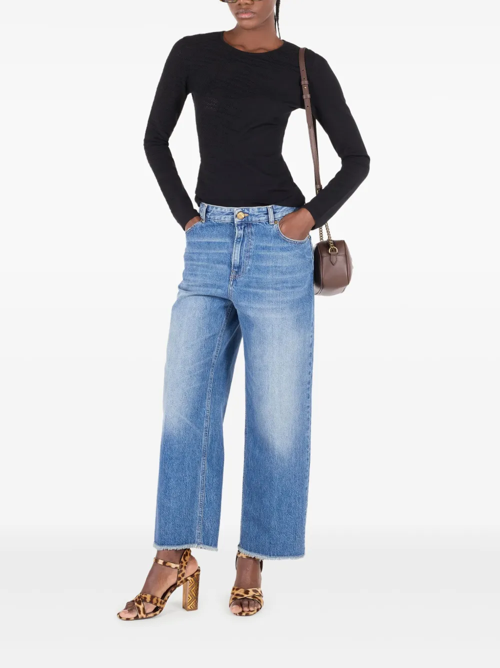 robertocavalli Roberto Cavalli Jeans met wijde pijpen - Blauw