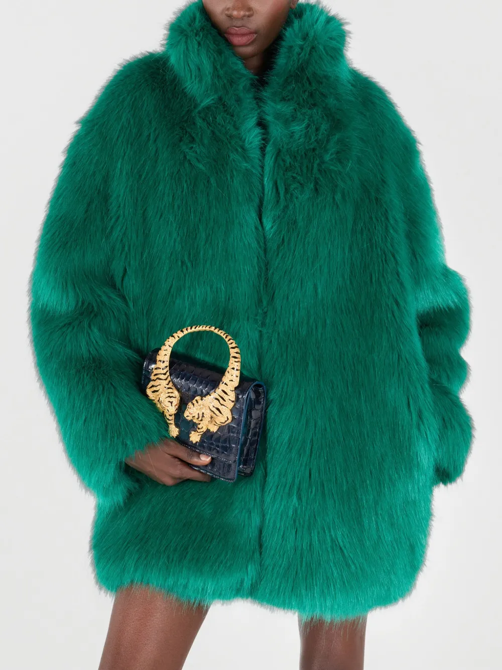 ROBERTO CAVALLI ROAR CROCODILE-PRINT MINI BAG