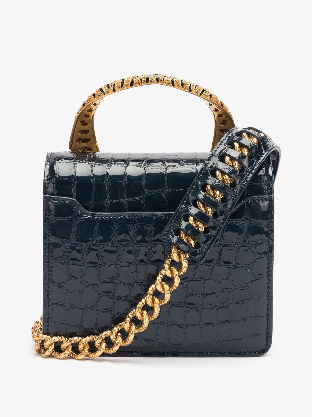 ROBERTO CAVALLI ROAR CROCODILE-PRINT MINI BAG