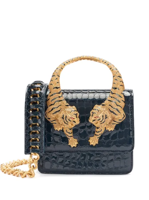 Roberto Cavalli Roar Crocodile-print mini bag SKB023PZE01 - 0