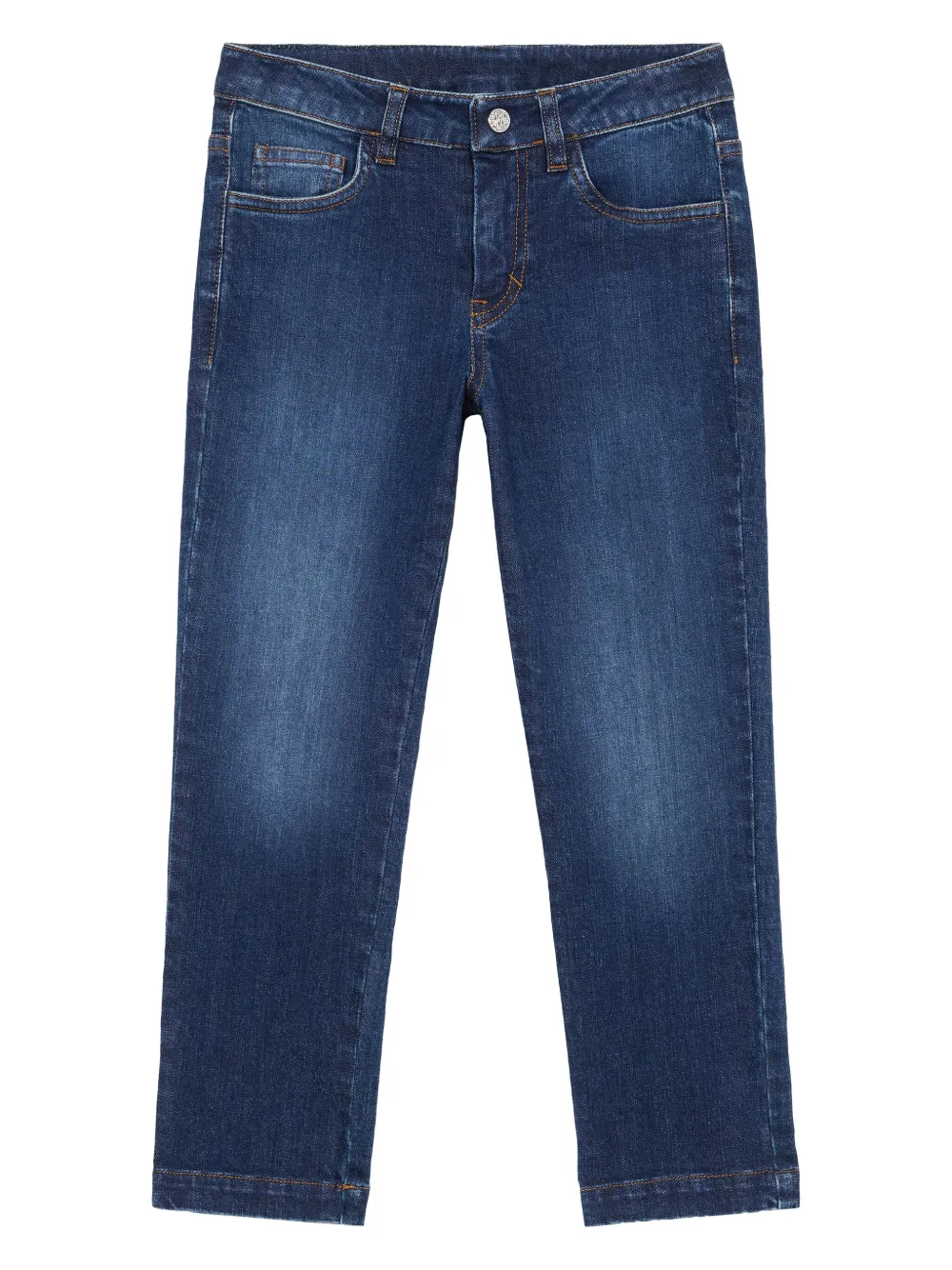 Roberto Cavalli Junior straight-leg jeans Blauw