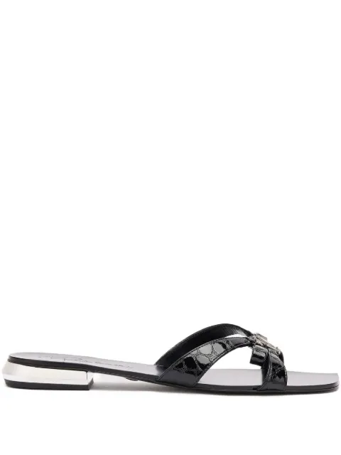Roberto Cavalli embellished flat sandals