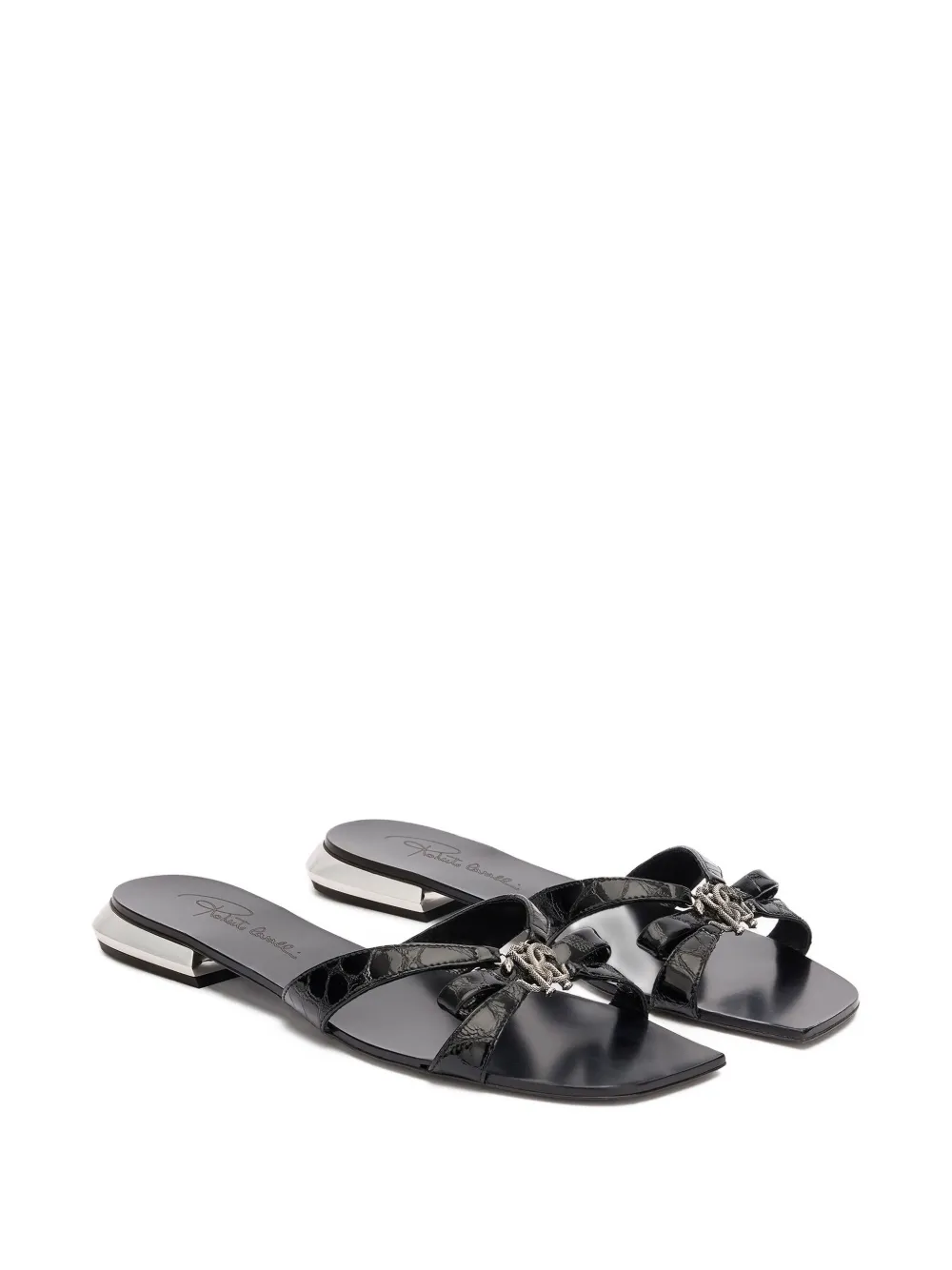 Roberto Cavalli Verfraaide sandalen - Zwart
