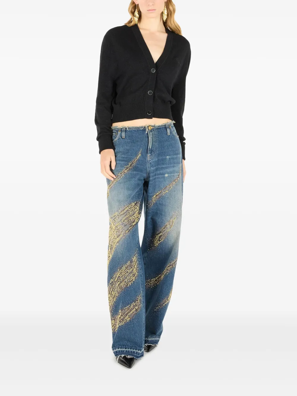 Roberto Cavalli cropped button-up cardigan | Cardigans | Image 2