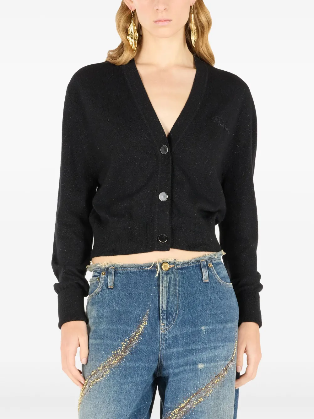 Roberto Cavalli Button-up vest Zwart