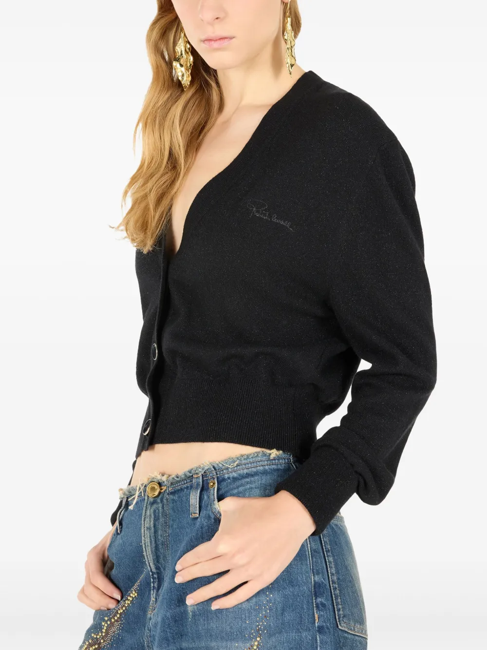 Roberto Cavalli Button-up vest Zwart