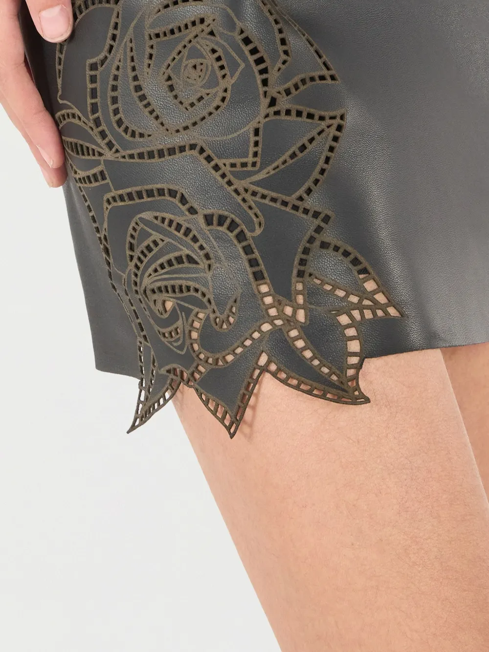 Roberto Cavalli Mini-rok met uitgesneden details Zwart