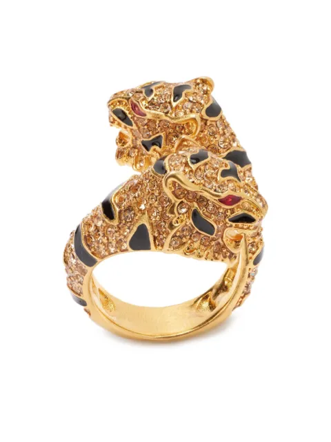 Roberto Cavalli anillo con motivo de tigre