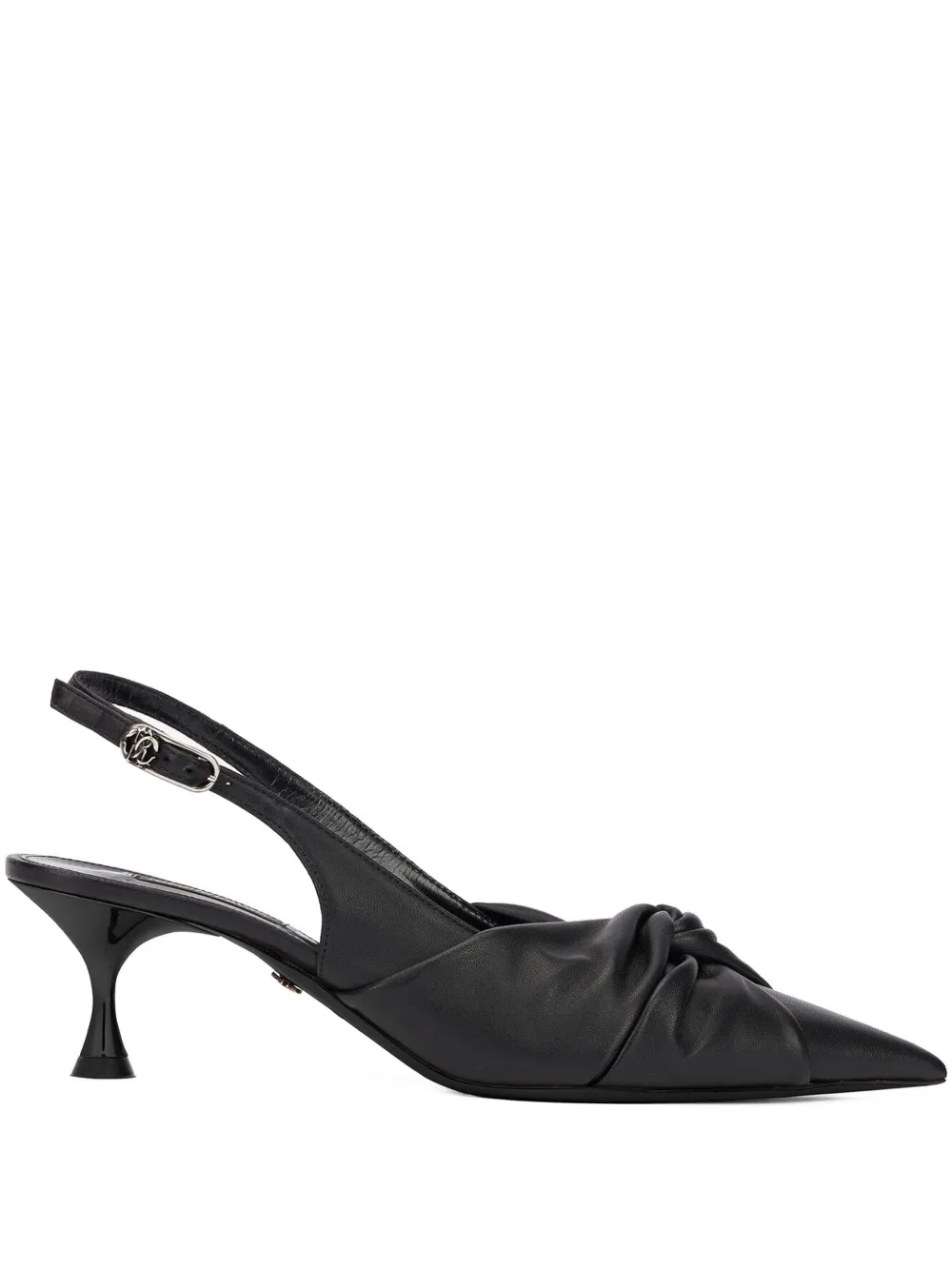Roberto Cavalli Geknoopte slingback pumps Zwart