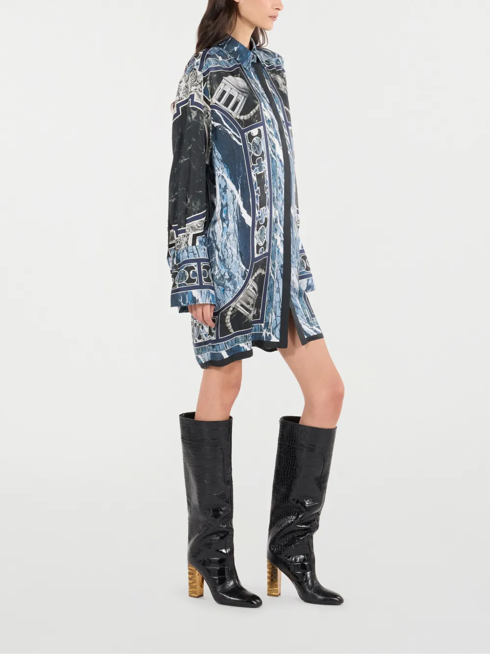 Roberto Cavalli Linnen blouse Blauw