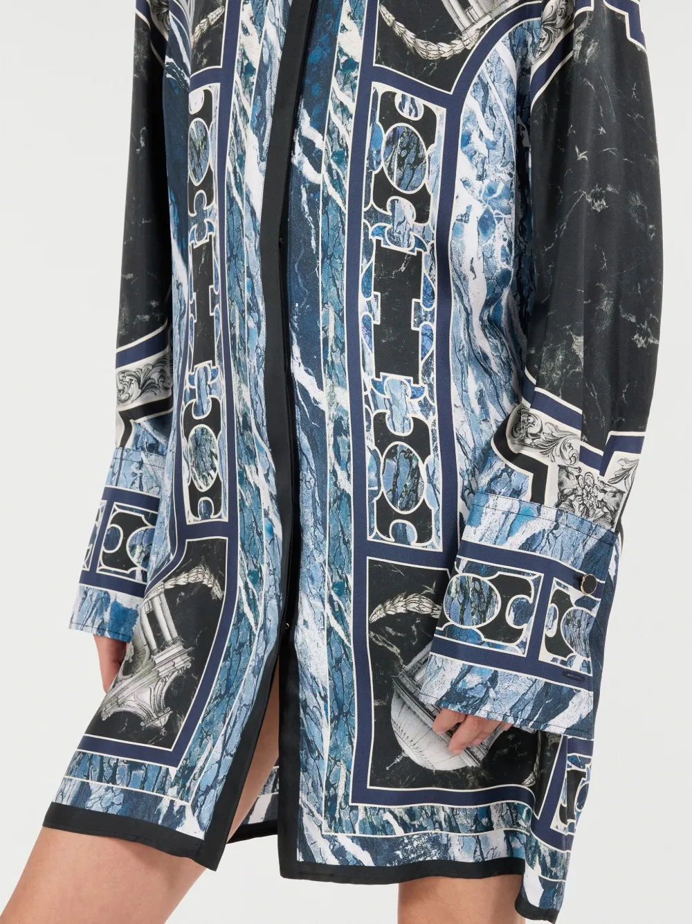 Roberto Cavalli Linnen blouse Blauw