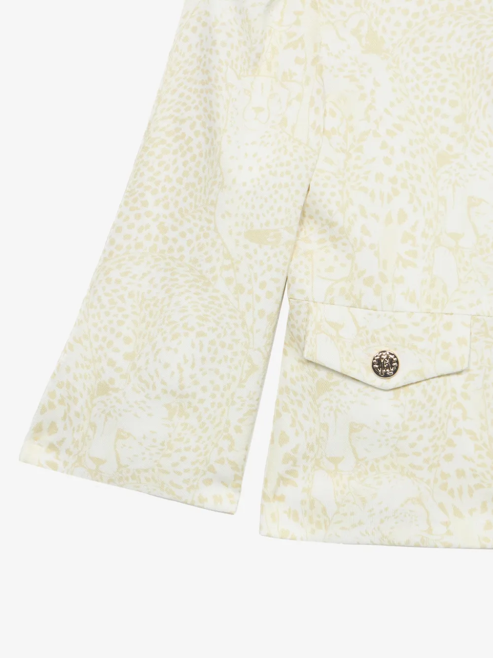Roberto Cavalli Junior Bomberjack met monogram Beige