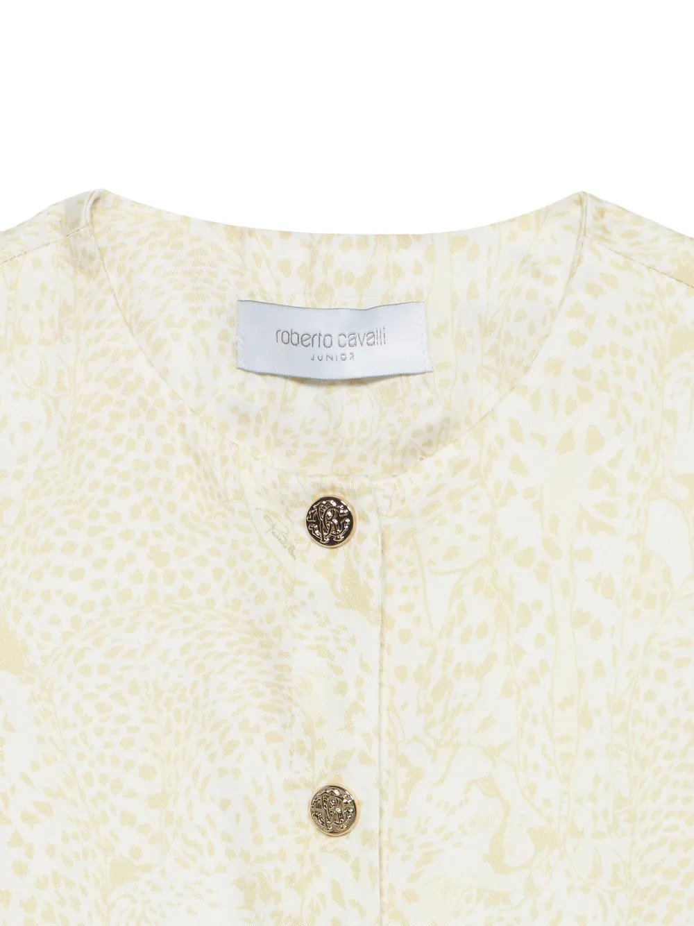 Roberto Cavalli Junior Monogram Bomber Jacket - Neutrals 