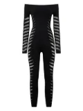 Roberto Cavalli ripped-effect jumpsuit - Black