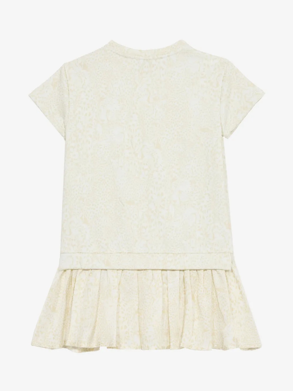 Roberto Cavalli Junior Jurk met monogram Beige