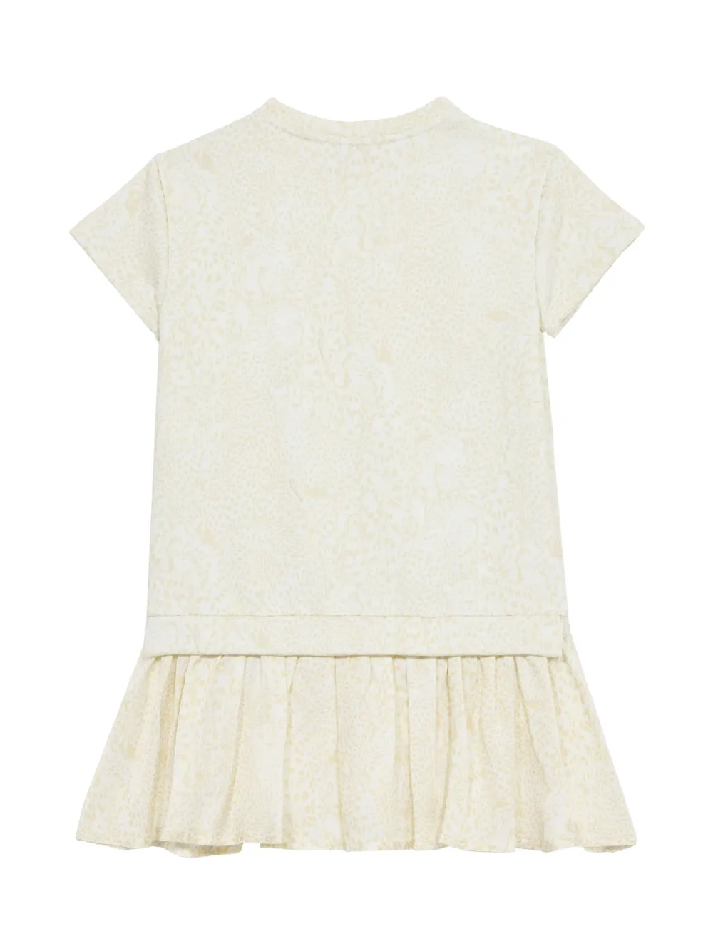  Roberto Cavalli Junior Robe à Motif Monogrammé - Tons Neutres 