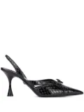 Roberto Cavalli pointed-toe slingback pumps - Black