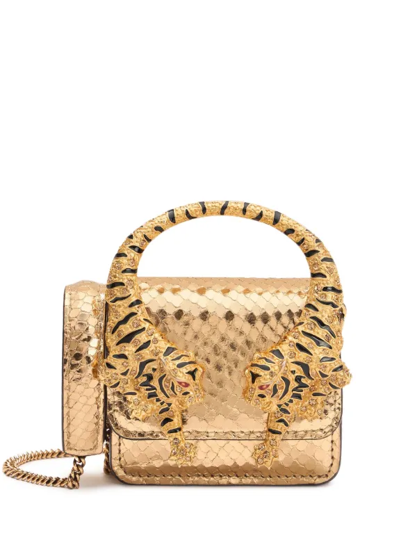 Roberto Cavalli Roar Tote Bag Gold FARFETCH BH