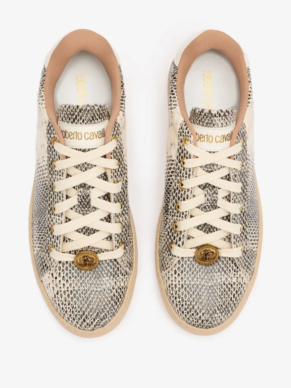 ROBERTO CAVALLI LEATHER SNEAKERS