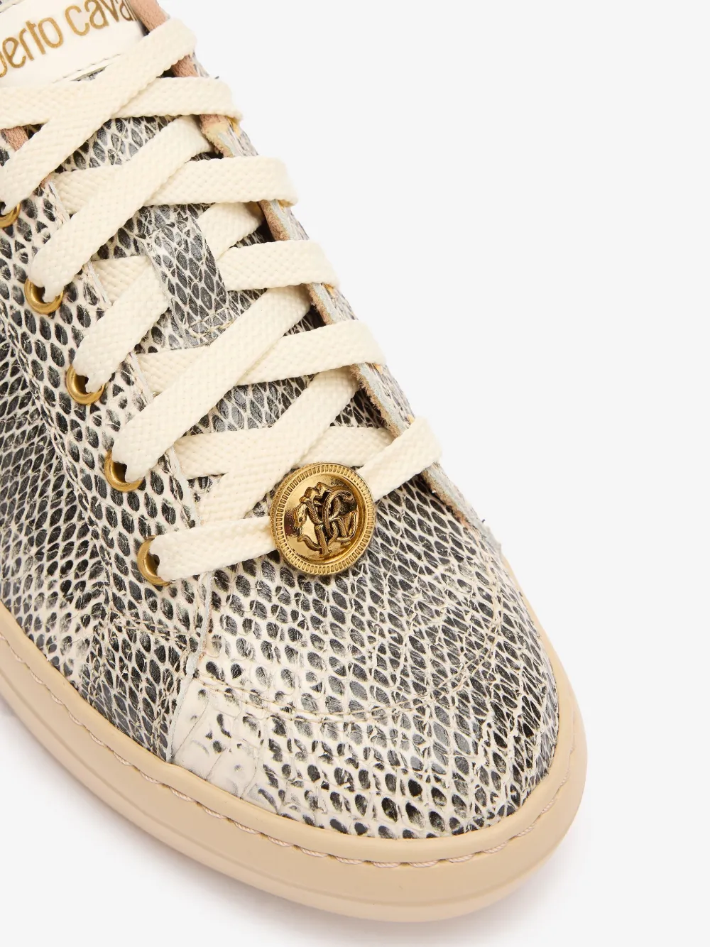 ROBERTO CAVALLI LEATHER SNEAKERS