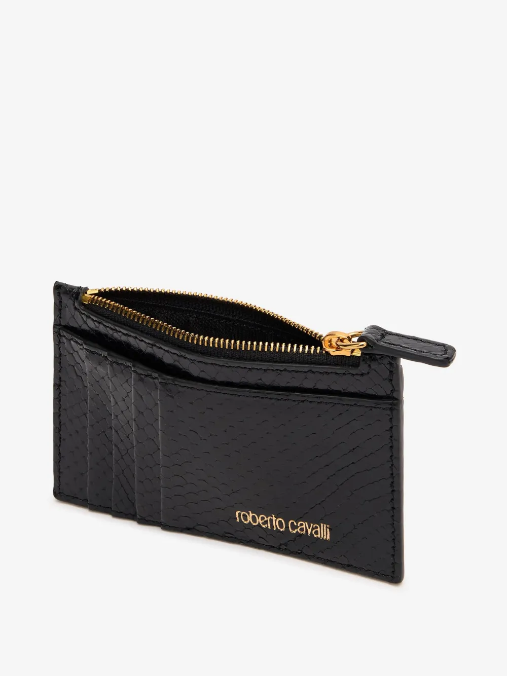 ROBERTO CAVALLI LEATHER CARD HOLDER