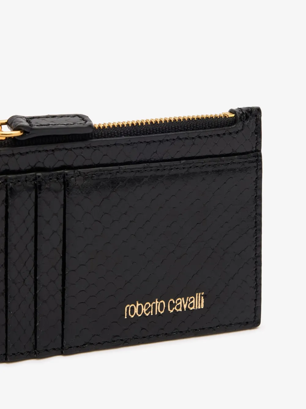 ROBERTO CAVALLI LEATHER CARD HOLDER