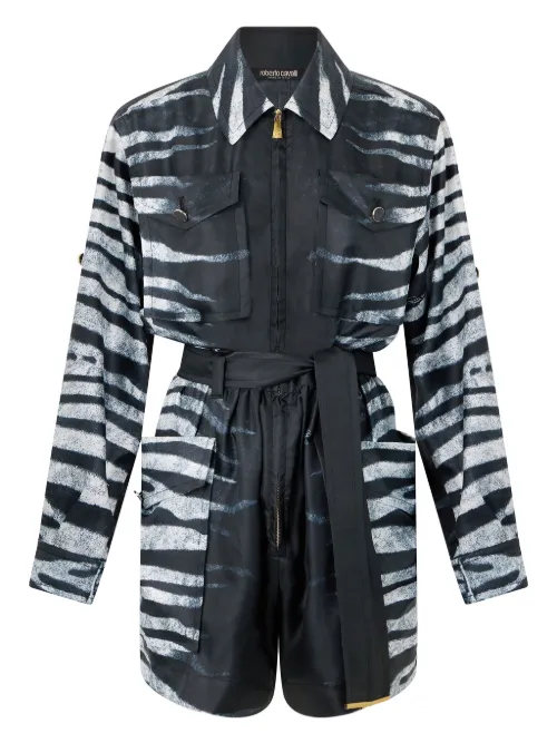 Combinaison à imprimé zébré - Roberto Cavalli - Modalova