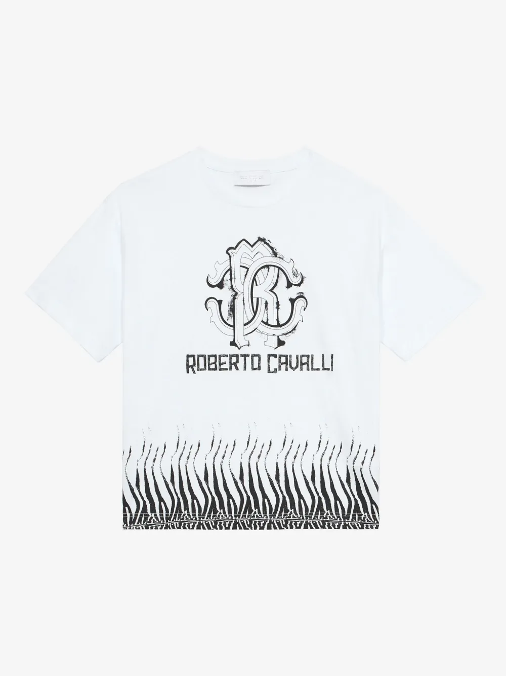 Roberto Cavalli Logo-print T-shirt In Weiss