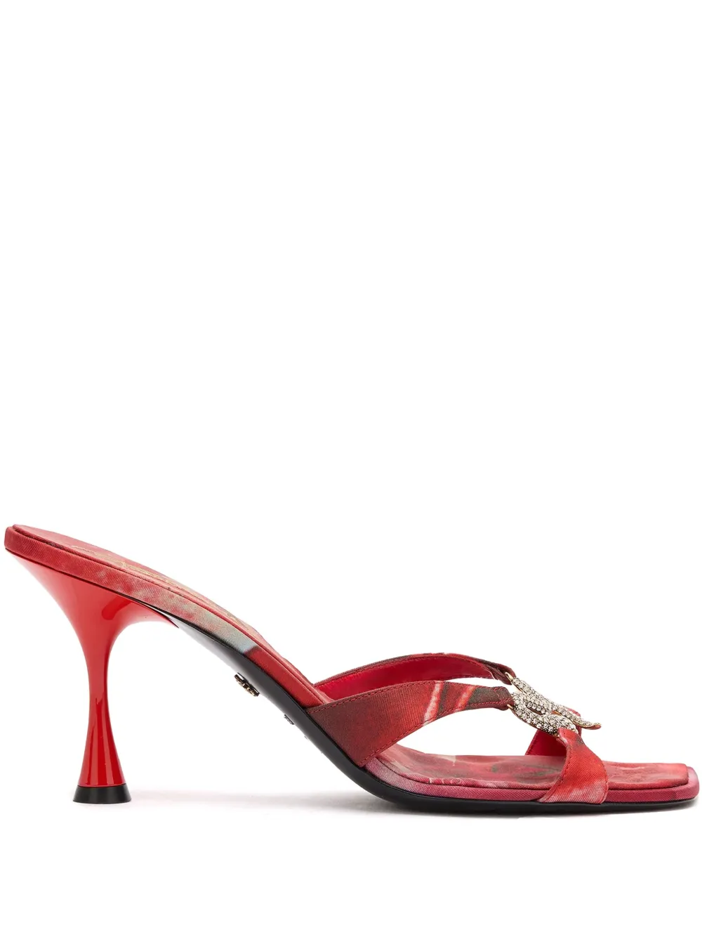 Roberto Cavalli floral-print sandals Red