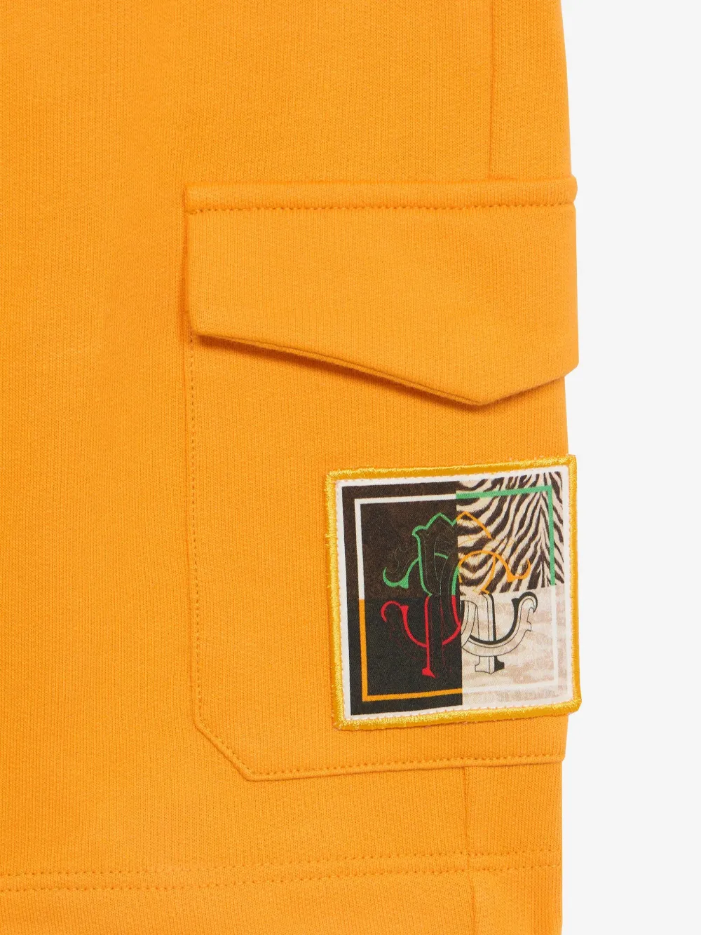 Roberto Cavalli Junior Trainingsshorts met geborduurd logo Oranje