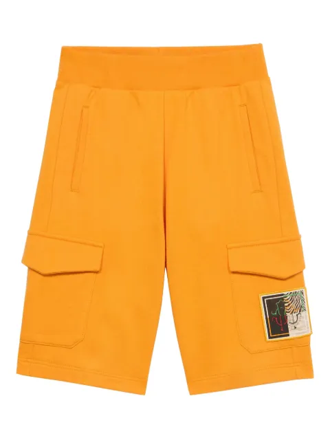 Roberto Cavalli Junior Short de moletom com logo bordado