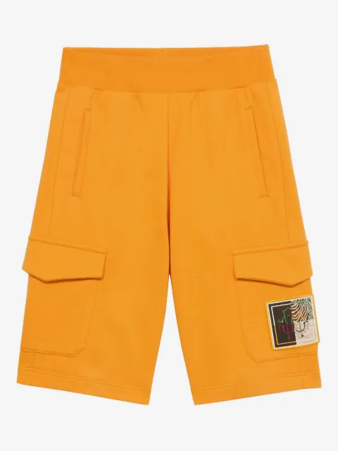 Roberto Cavalli Junior logo-embroidered track shorts