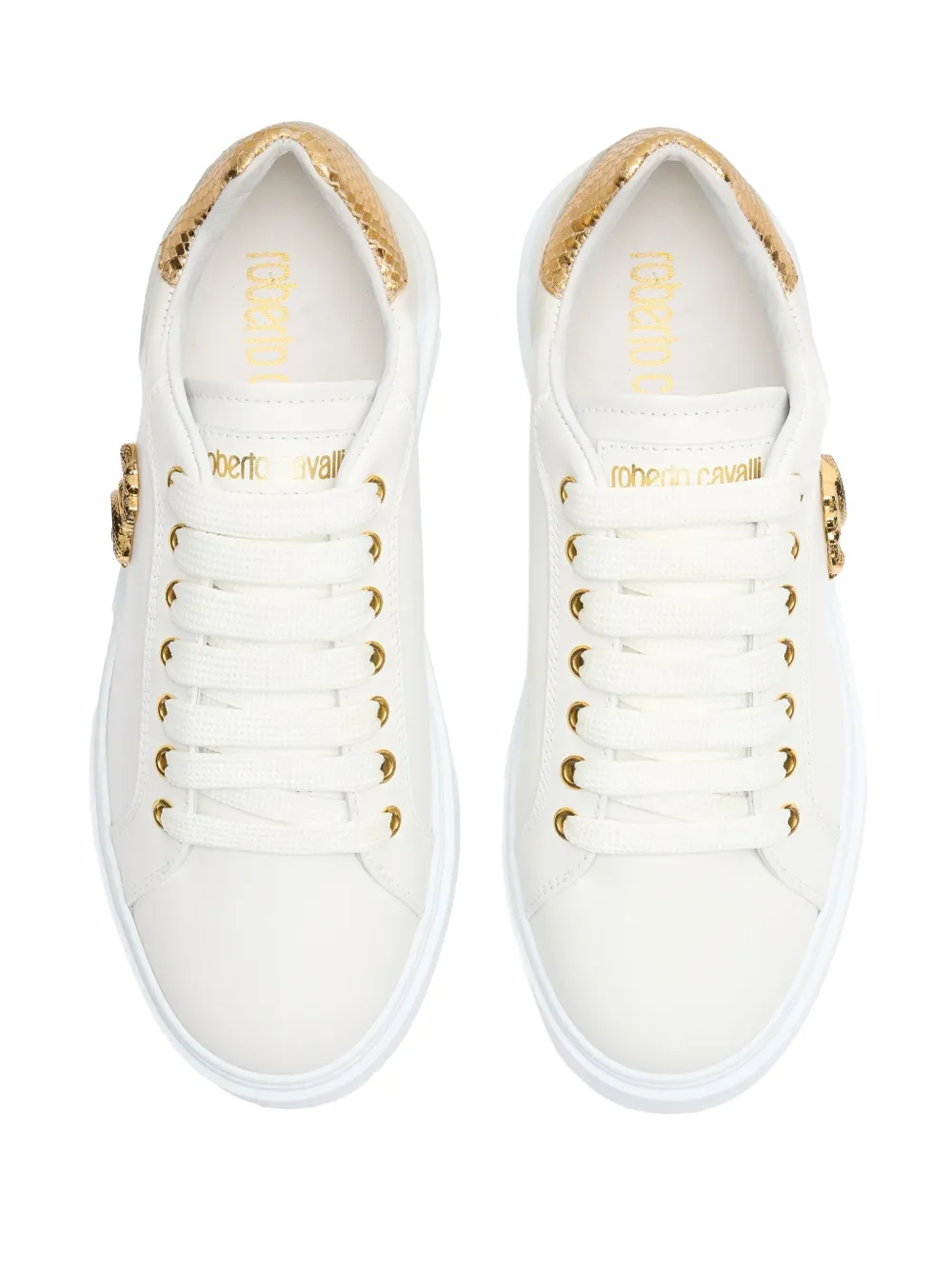 Roberto Cavalli logo-plaque sneakers White