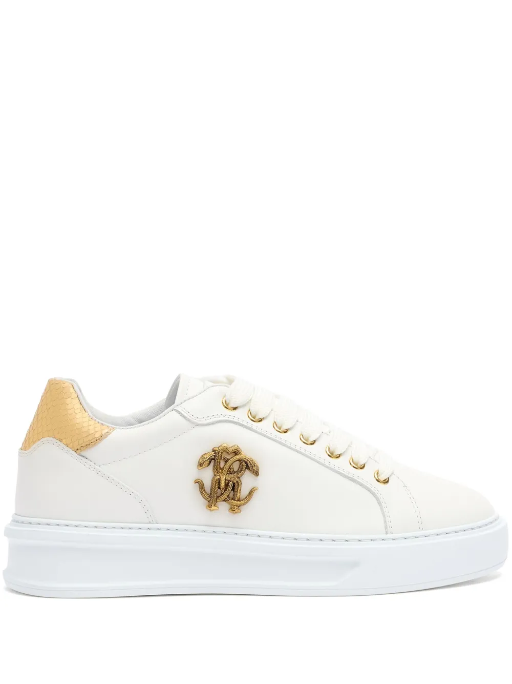 Roberto Cavalli logo-plaque sneakers White