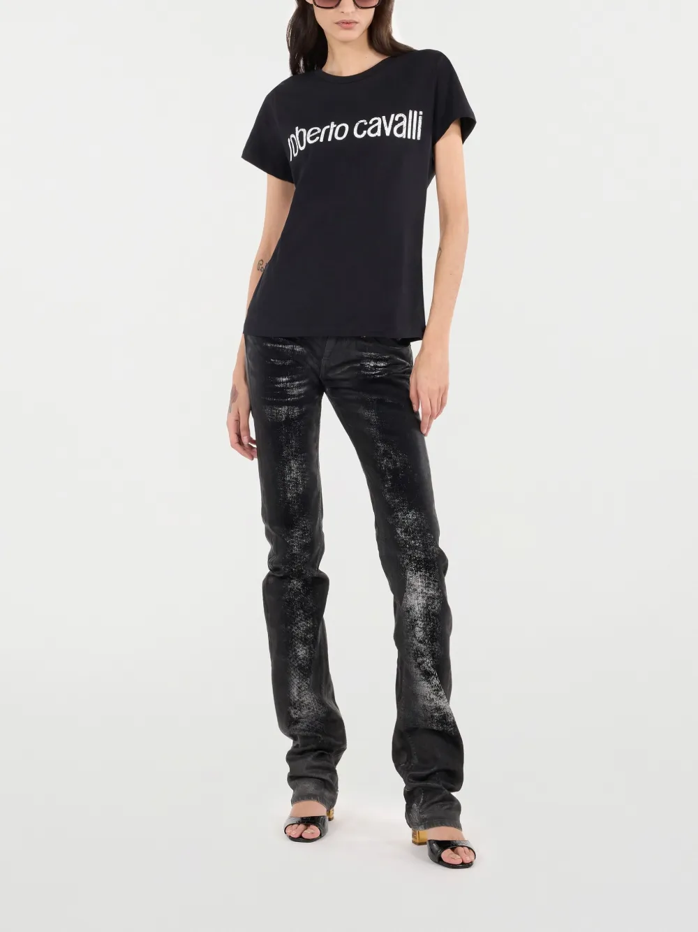 Roberto Cavalli Flared jeans - Zwart