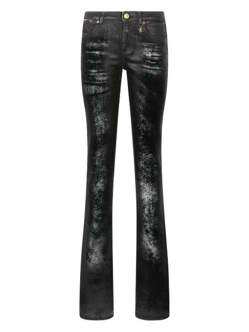 Jean évasé à effet verni - Roberto Cavalli - Modalova