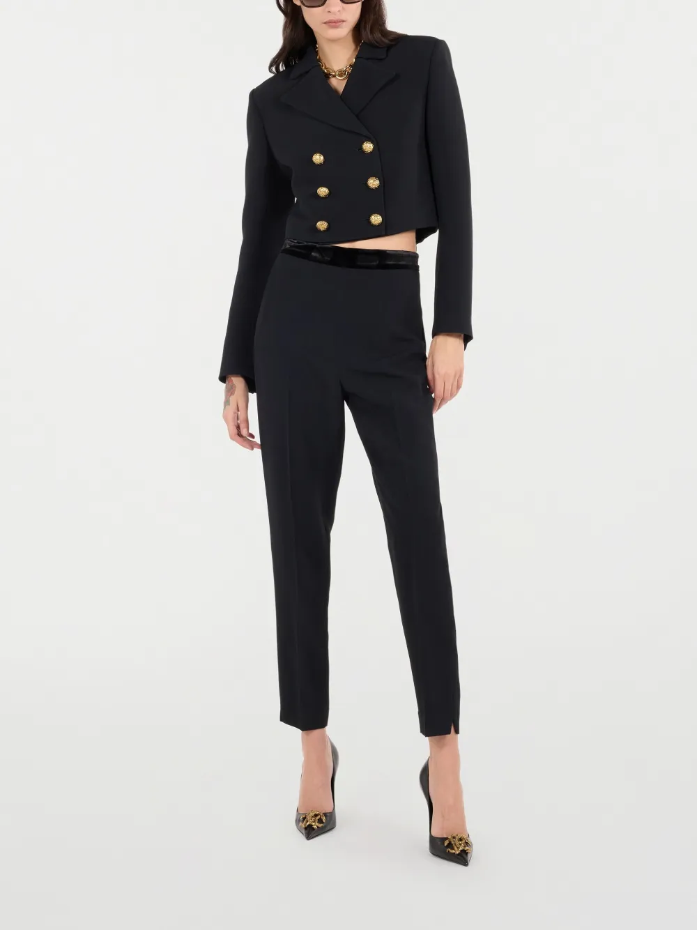 Roberto Cavalli Straight broek Zwart