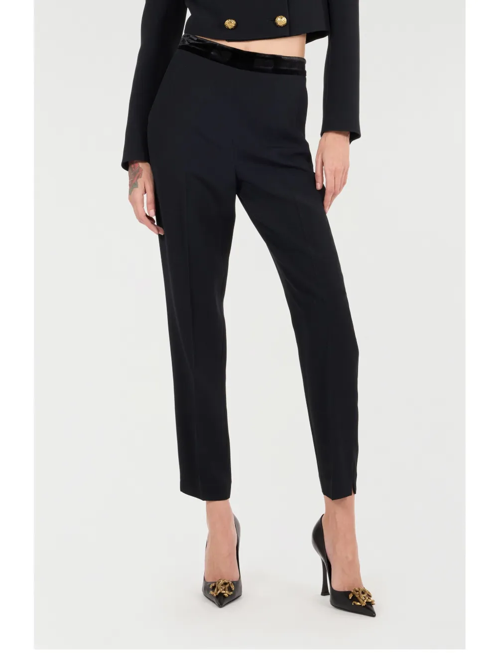 Roberto Cavalli Straight broek Zwart
